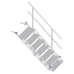 BAUZAUNWELT Bautreppe zur temporären Verkehrsweg Überbrückung