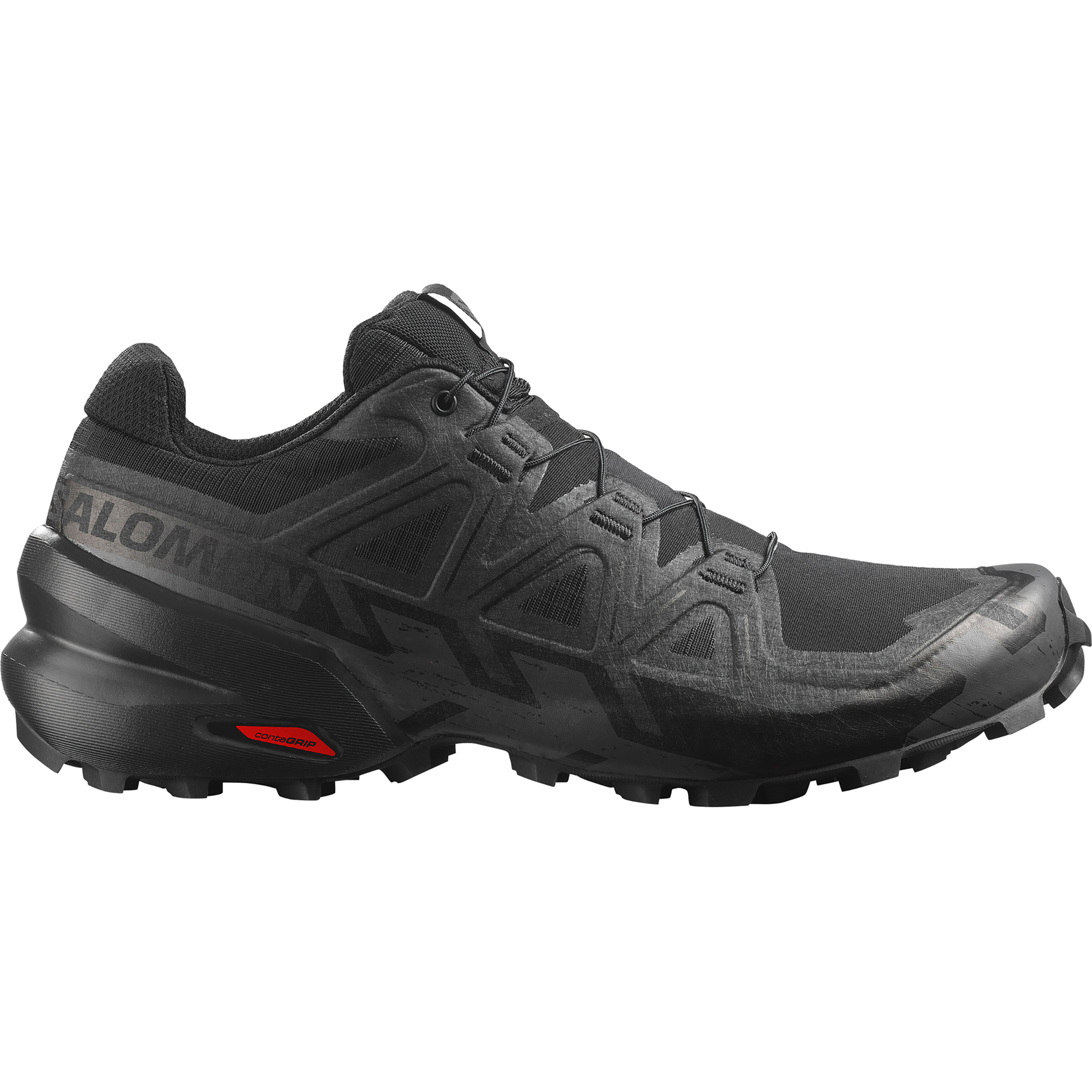 Salomon Speedcross 6 Herren Trailrunningschuhe schwarz Größe 44 Trailrunning Schnell trocknend