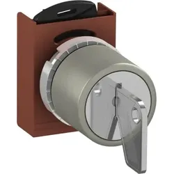 ABB P9MSCD0E01 Schlüsselschalter 2 Positionen, Metall, 2 Positionen: -45 ̊ / 45 ̊, key-code 01 alle Pos. rastend, abziehbar bei 45 ̊, Kontakthalter