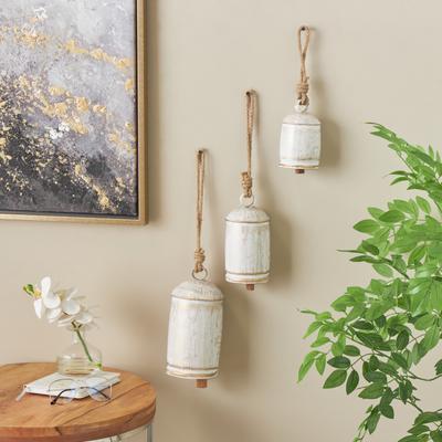 ARCILLA ELEMENTAL The Curated Nomad Goodman Metal and Rope 12-, 18-, and 22-in. Cow Bells (Set of 3)