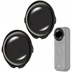 JJC Filtr 2x Filtr Pełny Szary Nd16 Do Insta360 X5 Szkło Hartowane Multi-coated / Tlp-x5nd16, Action Cam Zubehör, Grau