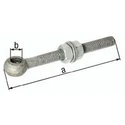 GAH Alberts Augenschraube M20 L.150 mm 18 mm verzinkt - 417284