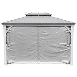 Sojag Vorhänge inkl. Clips für Pavillon Messina 1216 Vorhänge inkl. Clips | Taupe - Taupe