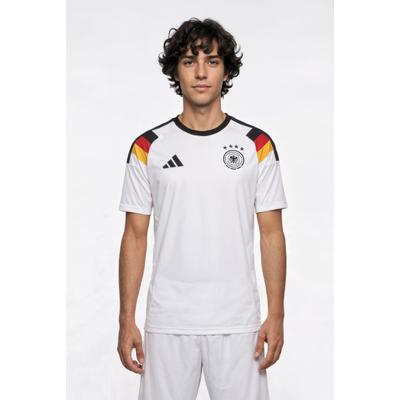 Fußballtrikot ADIDAS PERFORMANCE "DEUTSCHLAND 26 FAN-HEIMTRIKOT", Herren, Gr. 3XL, weiß, Obermaterial: 100% Polyester, Rundhals, Trikots Fußballtrikot, für Erwachsene, Deutschland WM 2026 Fan Trikot, aus Polyester