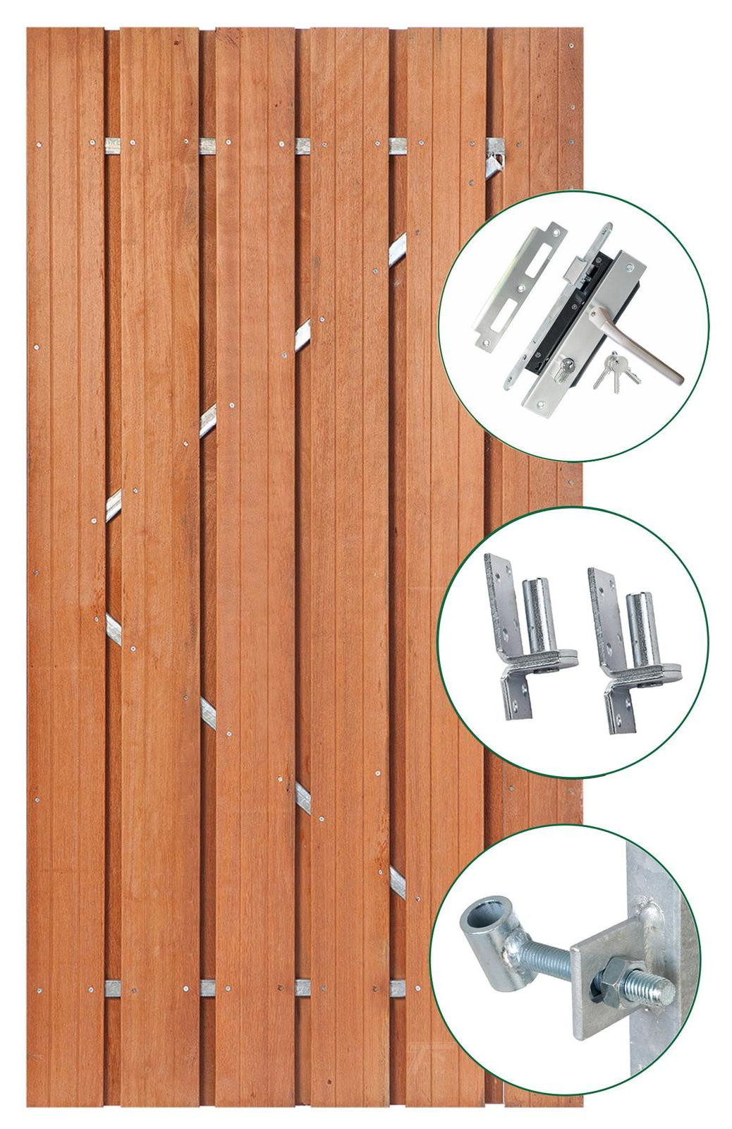 Tuindeco Tuindeur Privacy hardhout 90 cm