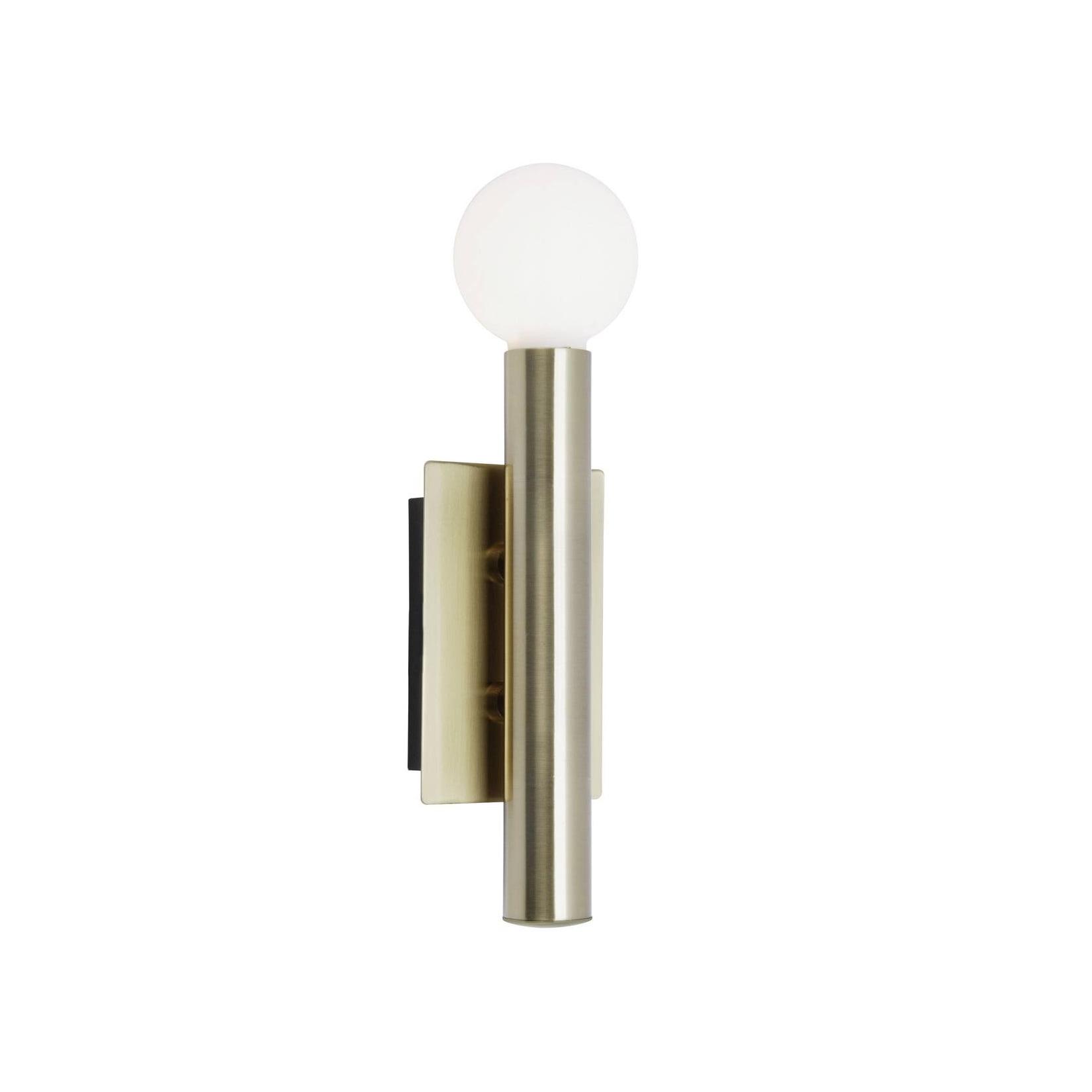 BRILLIANT Lampe Lucky Wandleuchte messing antik 1x QT14, G9, 18W, geeignet für Stiftsockellampen (nicht enthalten) Für LED-Leuchtmittel geeignet