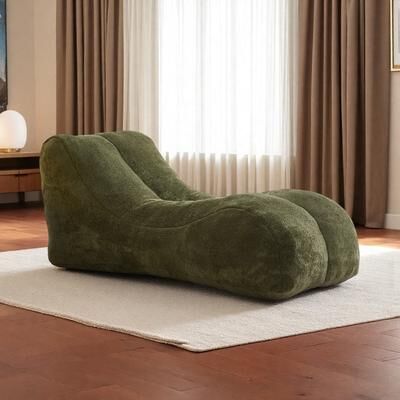 "59"" Polyester Bean Bag Sofa Chair with High-Quality Sponge and Soft Support and Lightweight Design"