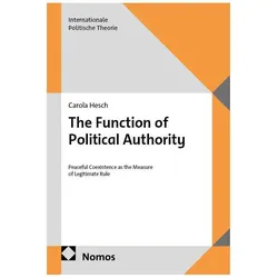The Function of Political Authority, Fachbücher von Carola Hesch
