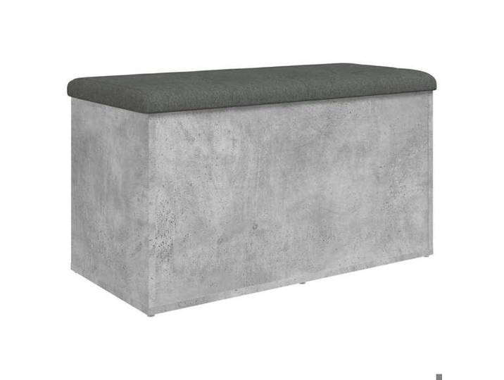Gris Banc coffre - Banc de rangement - gris béton 82x42x45 cm bois d'ingénierie m6941