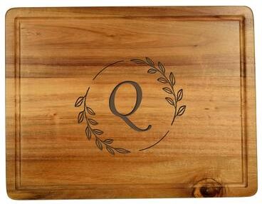 Picnic at Ascot Personalized Acacia Charcuterie Cheese Cutting Board