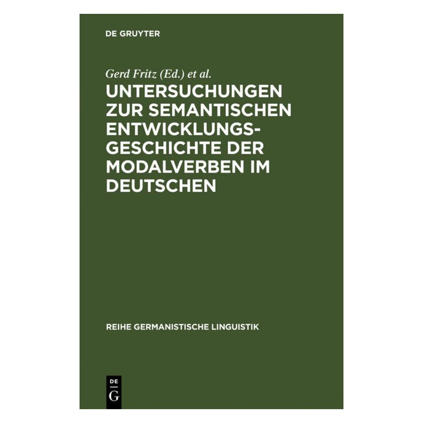 De Gruyter Untersuchungen z.semant.Entwicklungsg. (Deutsch, Hardcover, Gerd Fritz, Thomas Gloning) (67825285)