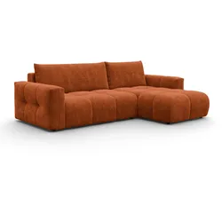 ECKSOFA VERONA 4-Sitzer rechts, Orange