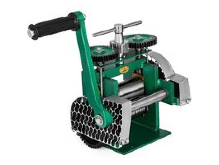 VEVOR Manuelle Rolling Mill Kombination Walzwerk 120mm Handwalzwerk Maschine 80mm Maschine Schmuck mit Gute Verschleißfestigkeit Tablettierung Vierkantdraht für Schmuck Design und Reparatur