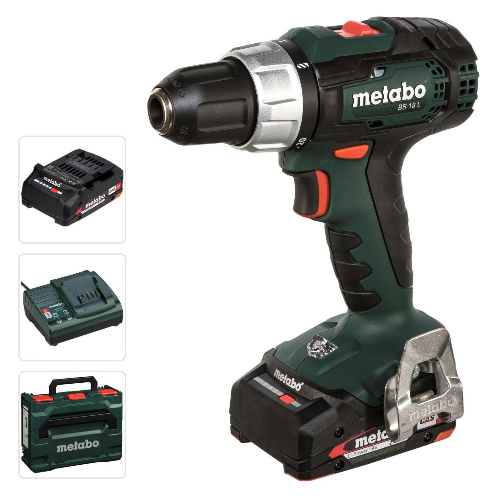Metabo BS 18 L 2x 2Ah metaBOX Akku-Bohrschrauber (Bohrschrauber) (614051500)