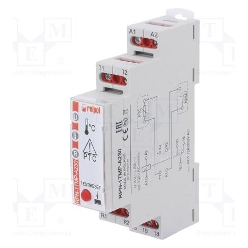 RPN-1TMP-A230 PRZEKAŹNIK KONTROLI TEMPERATURY SILNIKA 1P 1M 230V AC (864370)