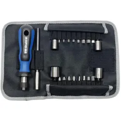 SW-Stahl, Bits, Profi Zweirad Rolltasche 22-teilig mit Gürtelschlaufe, 07450L
