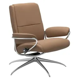 Stressless Sessel Paris Star Low Back Leder Braun Batick Latte