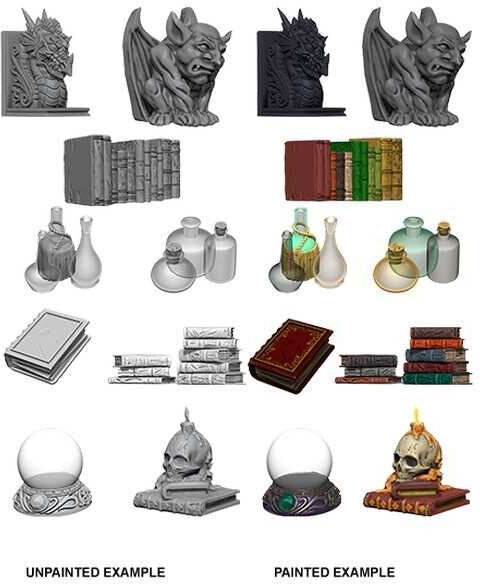Wiz Kids LLC WizKids Deep Cuts Unpainted Miniatures: Wizards Room for Tabletop Gaming and Display