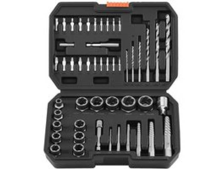 VEVOR Kit Extracteur de Vis Cassée avec Forets 49PCs, Outils d'Extraction de Vis Dénudée et d'Écrous, pour Retrait des Boulons Réparation Domicile Atelier, en Acier Cr-Mo, avec Adaptateurs et Coffret