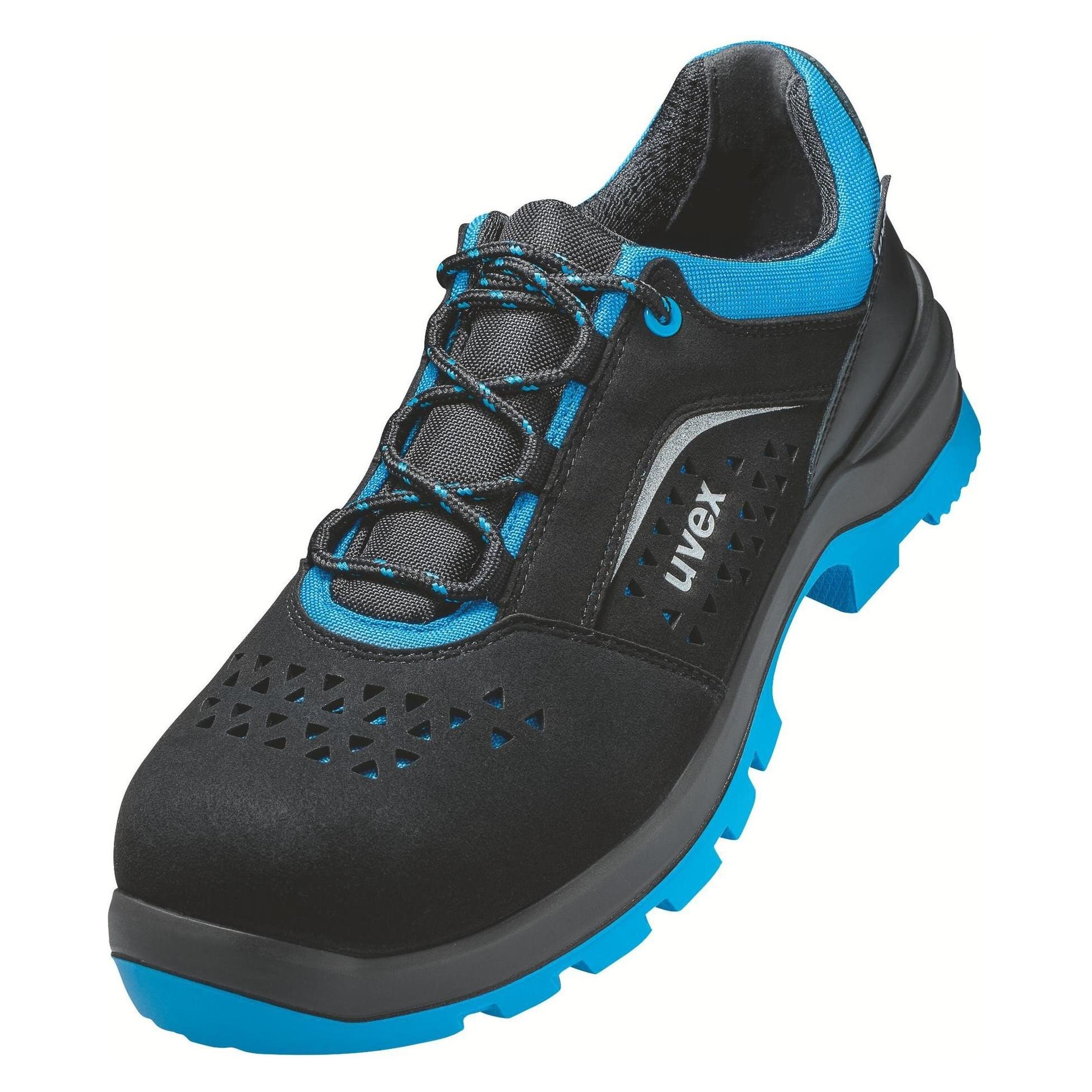 Uvex Halbschuh gelocht 9554 schwarz PU/PU (S1, 36) (9554836)