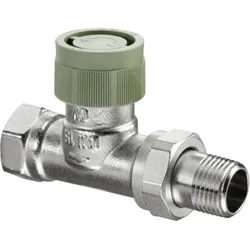Oventrop Baureihe ADV 9 Thermostatventil 1188466 Messing vernickelt, DN 20, Rp 3/4xR 3/4, Durchgang