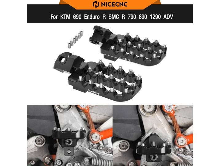 Repose-pieds inférieurs 20mm pour KTM 690 Enduro R SMCR 790 890 Adventure/R 950 990 Adventure 1050 1090 1190 1290 Adventure R S T