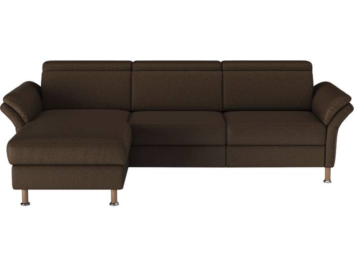Ecksofa, Luxus-Microfaser, Dunkelbraun, 260×172 cm, Mit Relaxfunktion, Modern, Home-affaire