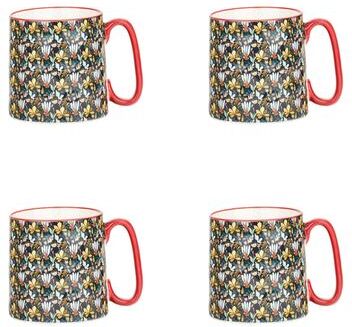 10 Strawberry Street Bella Harvest Mugs, Set of 4