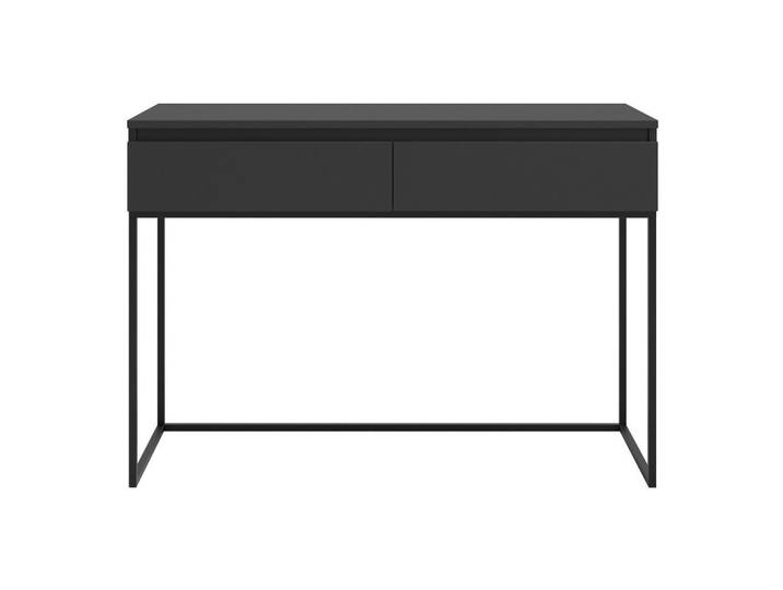 Schminktisch Selsey Bemmi Schwarz 120 cm, Metall, Rechteckig, 120x80x50 cm, Wohnzimmer, Wohnzimmertische, Konsolentische