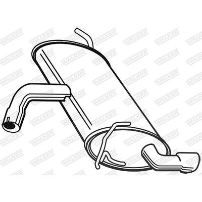 Walker Endschalldämpfer [Hersteller-Nr. 23006] für Audi
