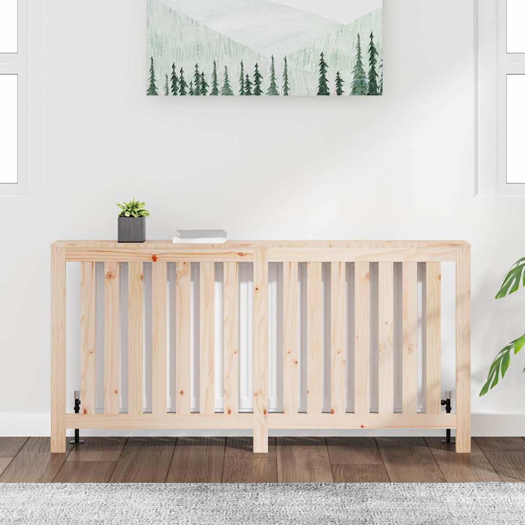 vidaXL Cache-radiateur 169x19x84 cm Bois massif de pin