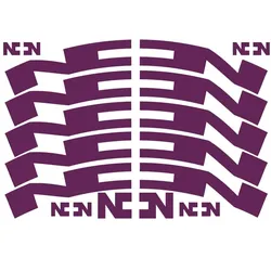 NONPLUS COMPONENTS Aufkleberset für Felgen | 24 mm summer plum / lila
