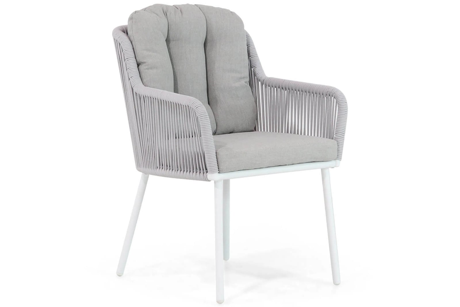 Santika Furniture Tendenza moderne tuinstoel wit en grijs