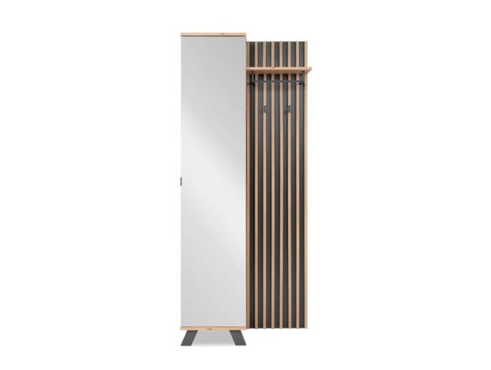 Mobilier d'entrée avec miroir moderne, étagère à chaussures et porte-m