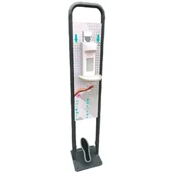 Desinfektionssäule mit Spender Desinfektionsstation 1 L Spender ist aus ABS Kunststoff inklusive 1000 ml Leerflasche