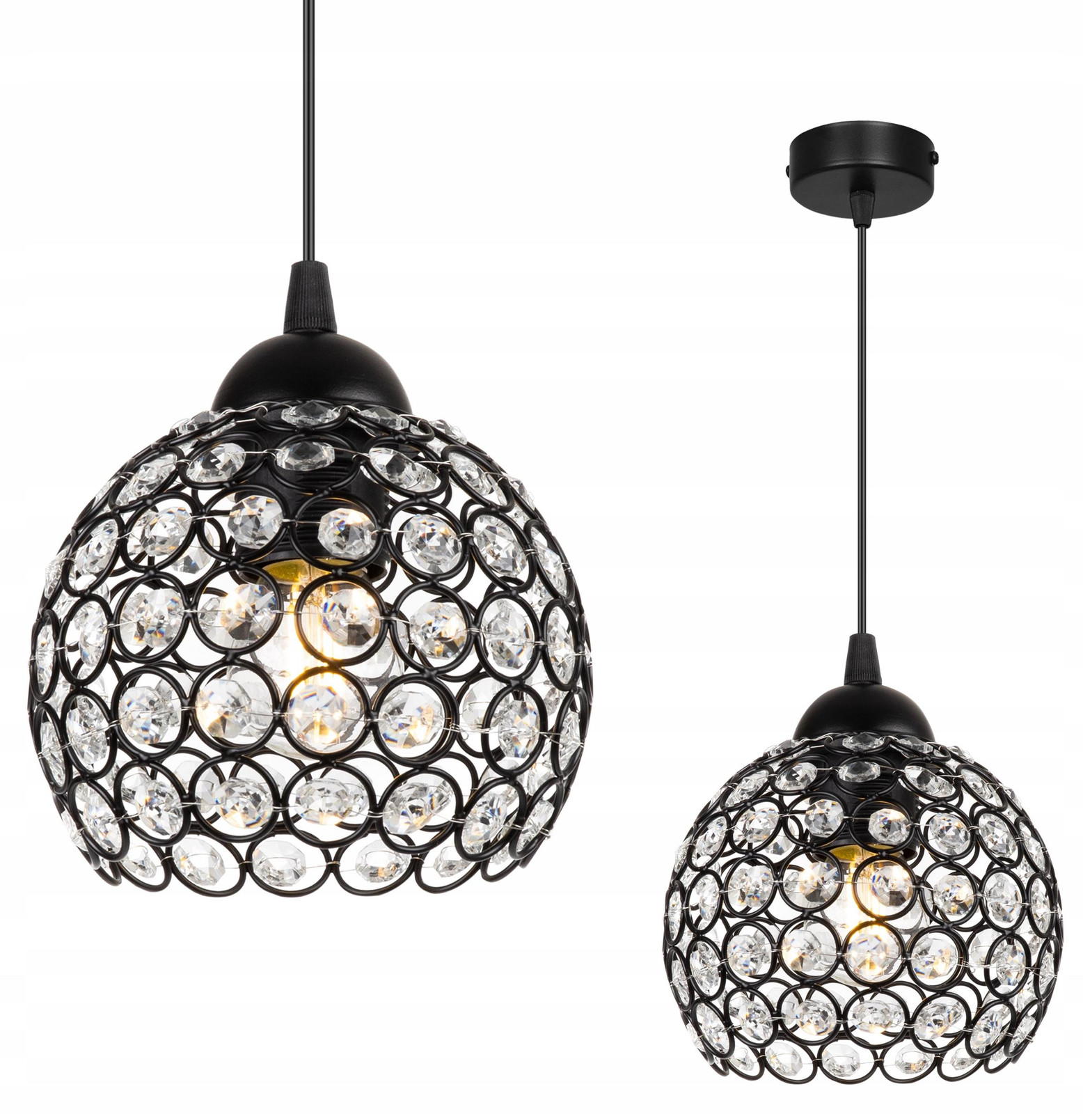 Luxe kristallen hanglamp en kroonluchter met LED-verlichting voor een stijlvol interieur