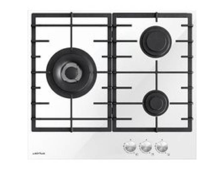 Table de cuisson gaz - AIRLUX - ATV63TWH - 3 foyers - 4000 W foyer principal - Sécurité thermocouple