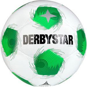Derbystar Fußball Apus TT v26 FIFA Basic, 122054, Größe 5, 430 Gramm, weiß/grün, Trainingsball
