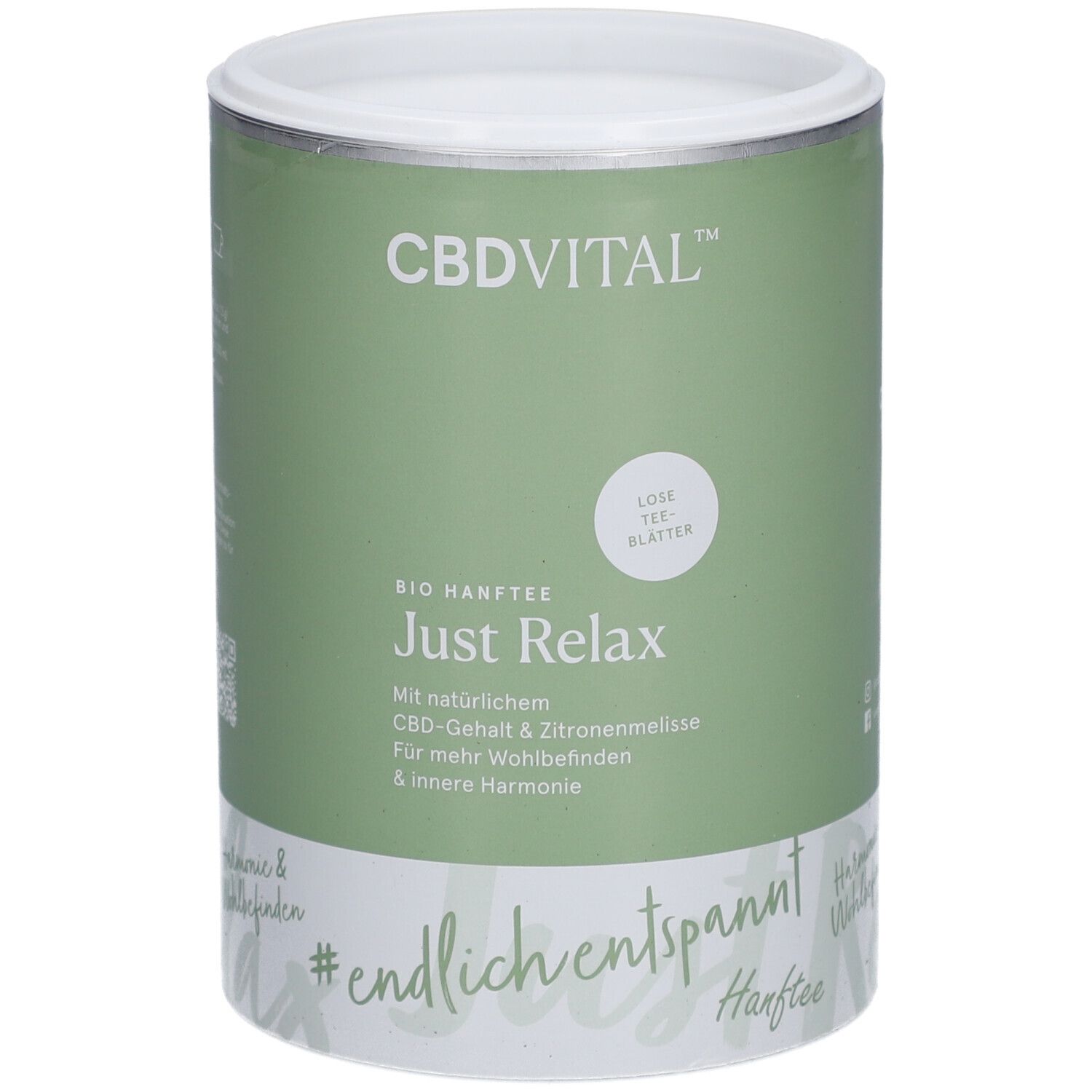 CBD Vital Hanfblättertee Bio just relax 100 g Tee