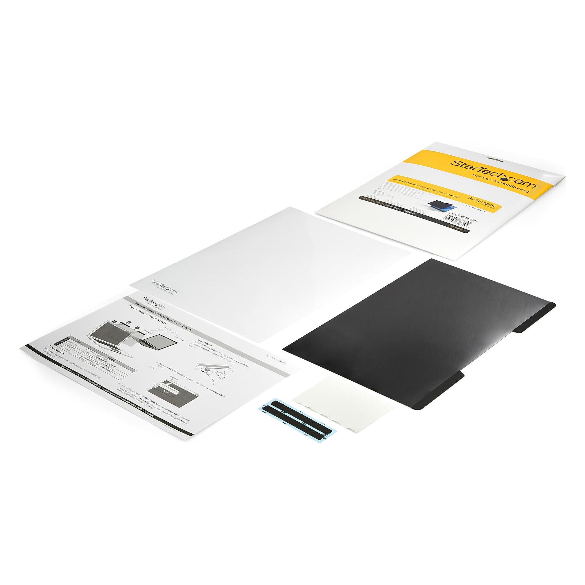 StarTech .com Laptop Privacy Screen for 38,10cm (15") Notebook (15", 16:9) (PRIVSCNLT15)