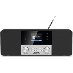 TechniSat DigitRadio 3 Voice (DAB+, FM), Radio, Schwarz, Silber
