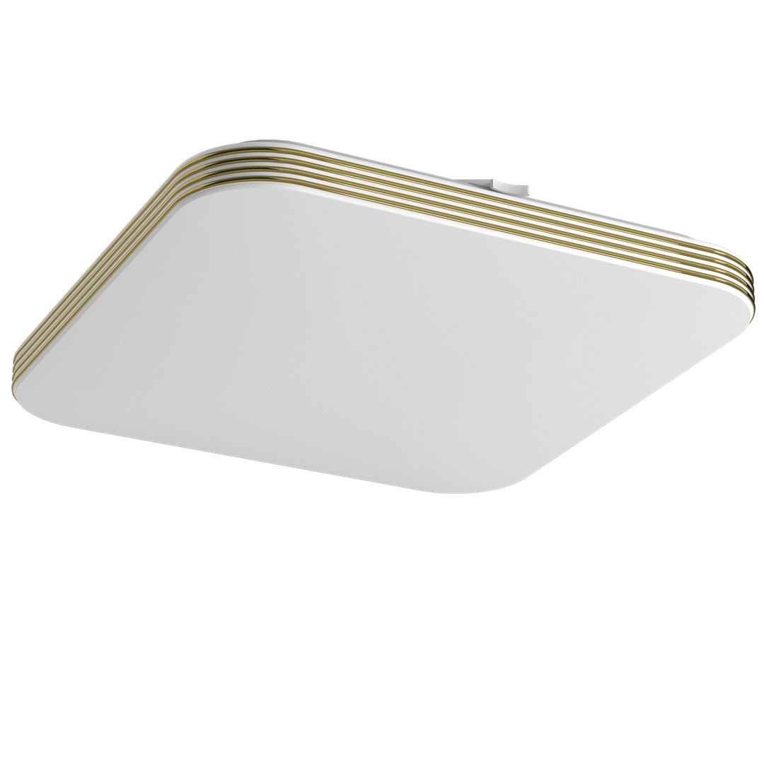 Dabar Eko-Light Vierkante LED Inbouwspot, Wit/Goud