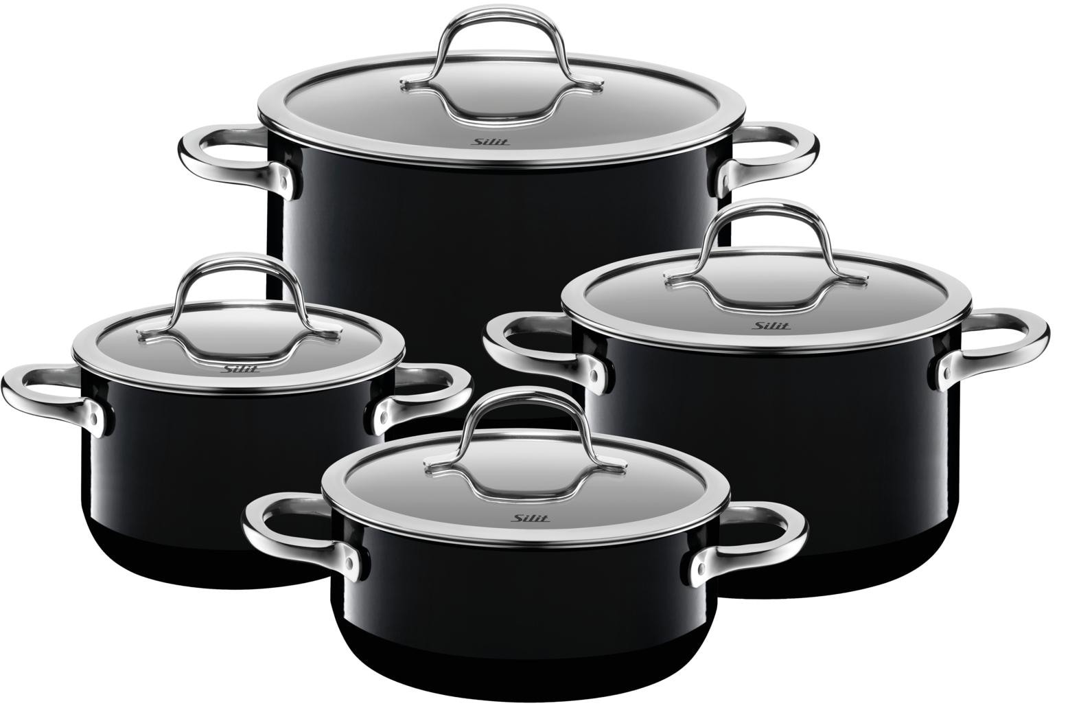 Silit Silargan Passion Topf-Set 4-teilig Black