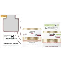 Eucerin, Gesichtscreme, Hyaluronfiller Elasticity Rose Day Cream Spf30 Refill 2 Units (50 ml, Tagescreme, SPF 30)