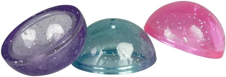 Goki Lot de 3 puces sauteuses transparentes