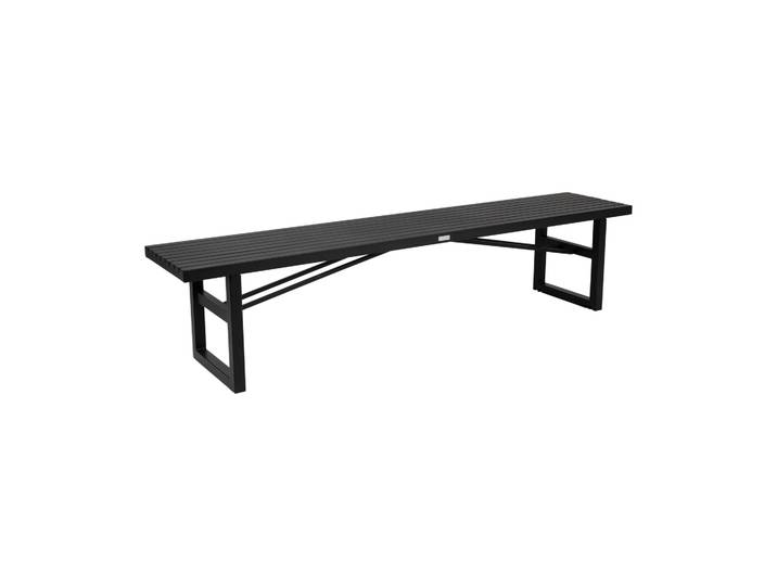 Brafab Vevi bankje Zwart 200 cm