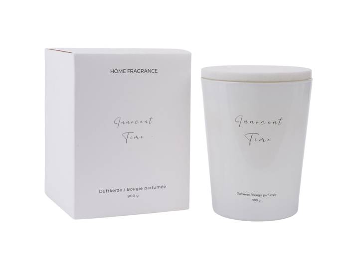 Duftkerze Nathalie Innocent Time 900g weiss - Material: Glas