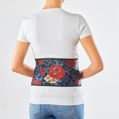 Rückenstütze Leoparden-Blumen S/M