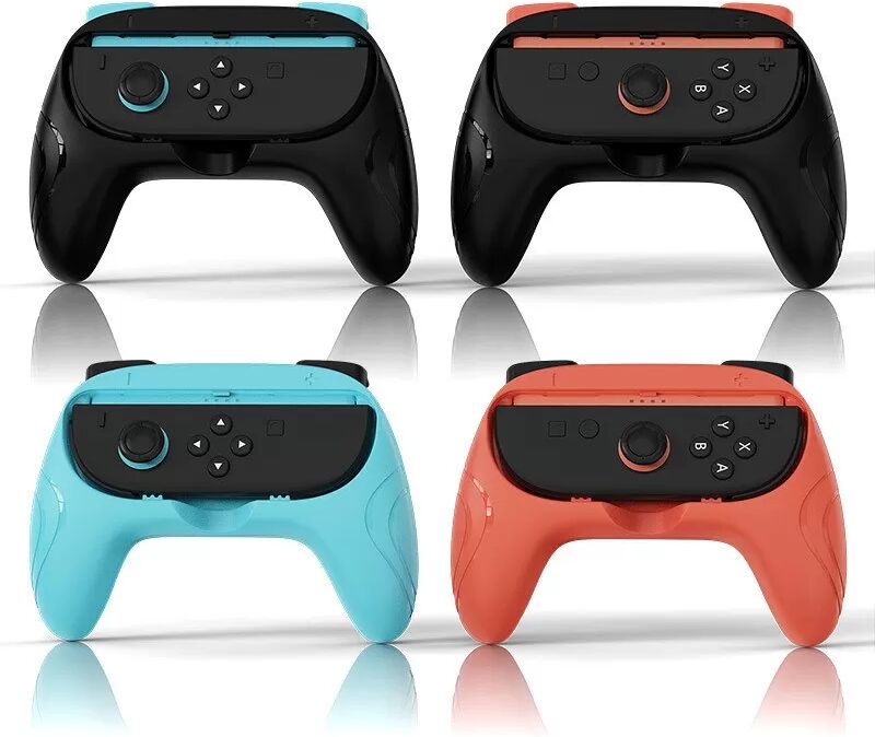 INF Ergonomische Griffschalen kompatibel mit Nintendo Switch 2 Joy-Con Controllern - Orange & Blau