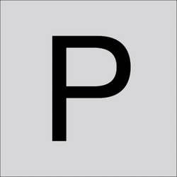RZB 99223.013.P Buchstabe P 120 mm 1 St.